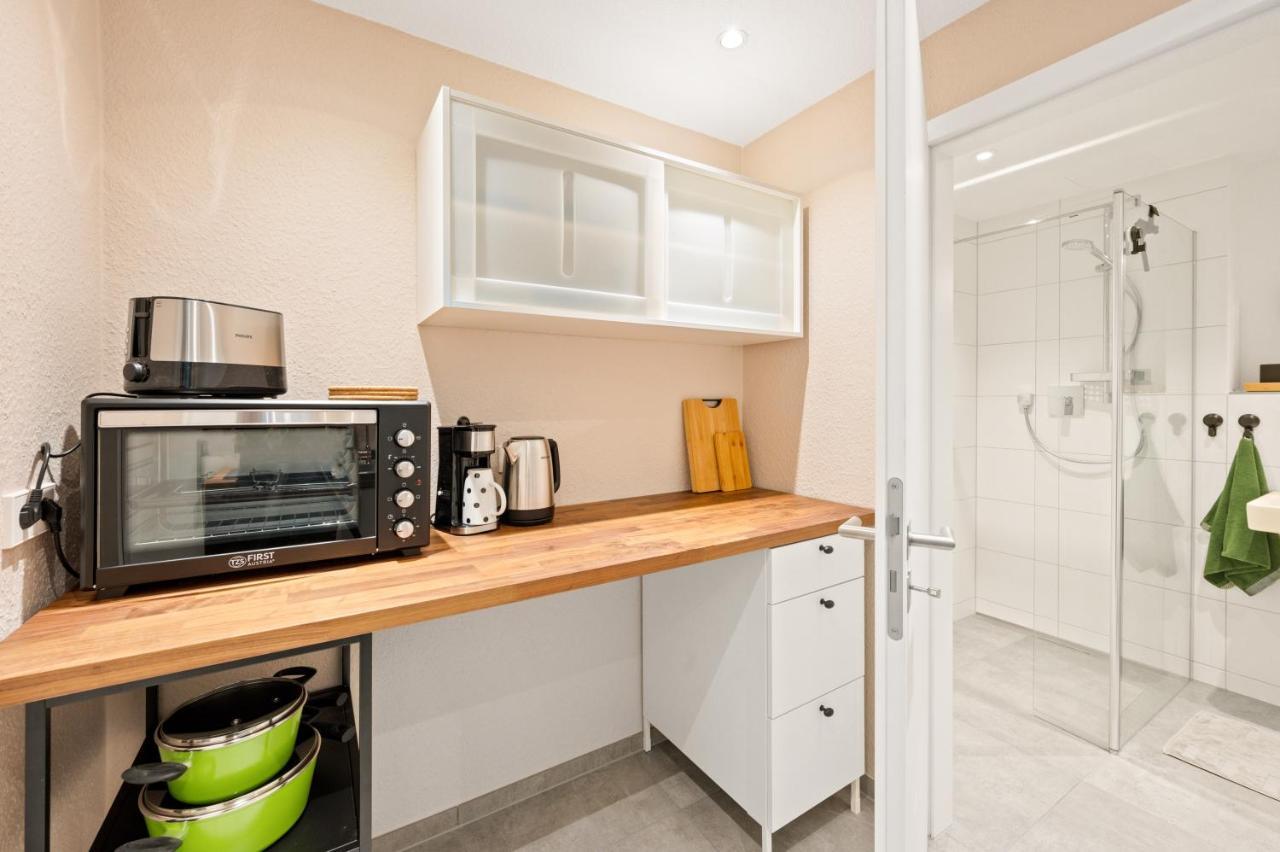 1Br 2Beds - Kleiner Privater Innenhof- Barrierefrei! -Frisch Saniert - Mozart Eins บีทิกไฮม์-บิสซิงเงน ภายนอก รูปภาพ
