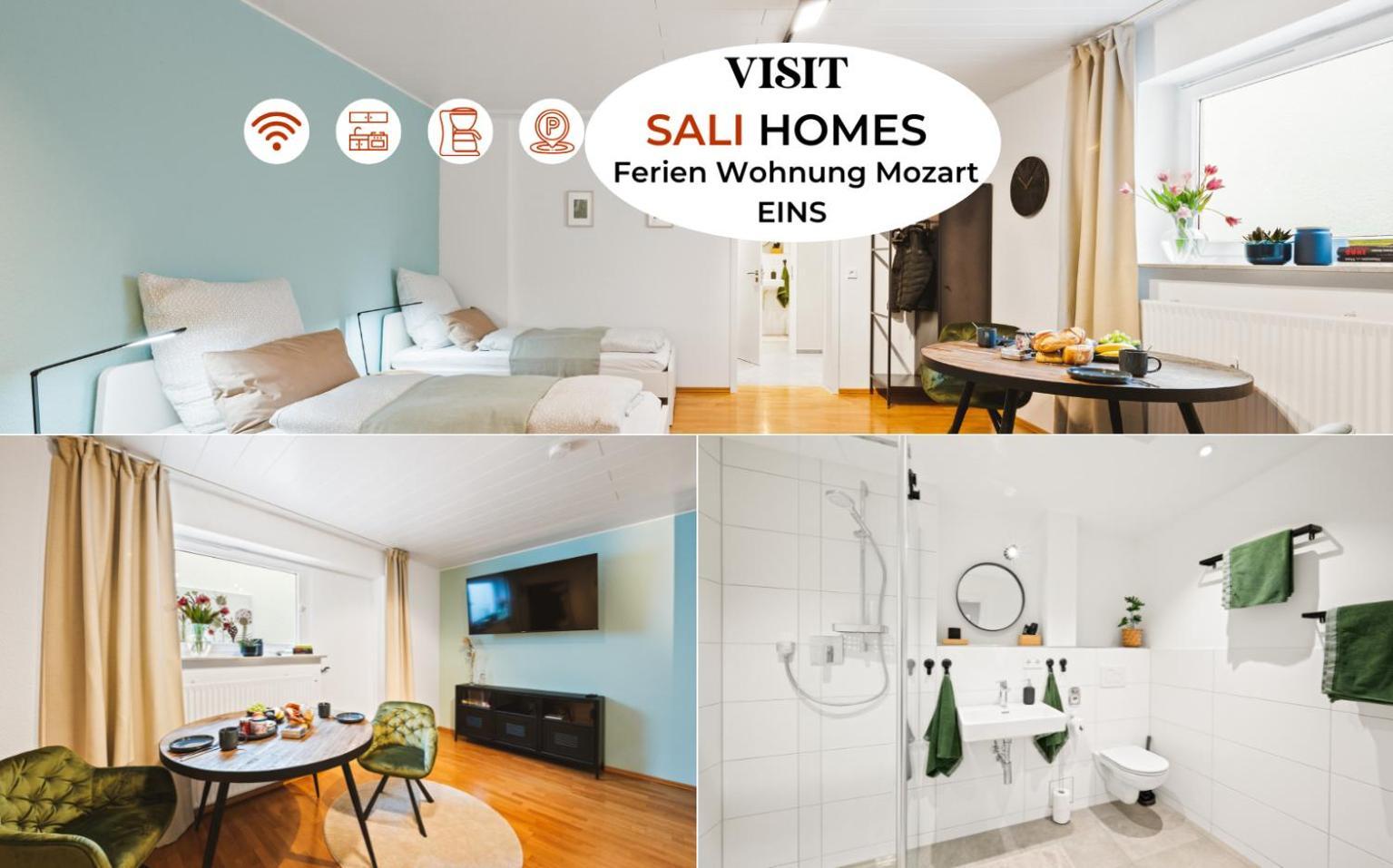 1Br 2Beds - Kleiner Privater Innenhof- Barrierefrei! -Frisch Saniert - Mozart Eins บีทิกไฮม์-บิสซิงเงน ภายนอก รูปภาพ